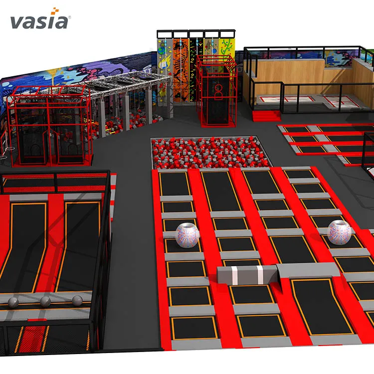 Outdoor Trampoline Park Jumping Zone